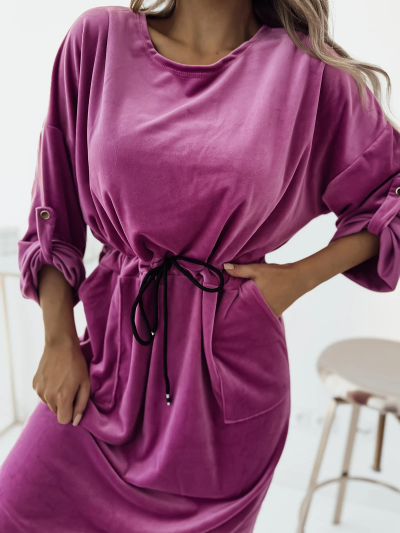 Royalfashion Женское платье-миди цвета фуксии