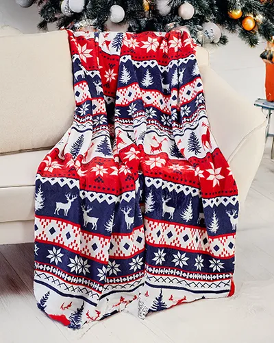 Karališka mada Kalėdinis antklodės metimas 160x200