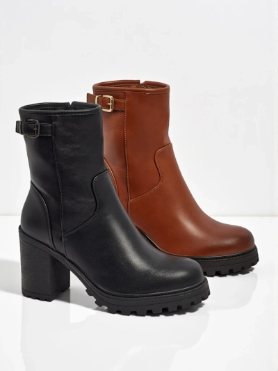 Moteriški eko odos aulinukai su storu kulnu Sylvarra