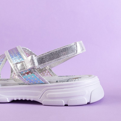Onela vaikiškos sidabrinės holografinės basutės - bateliai