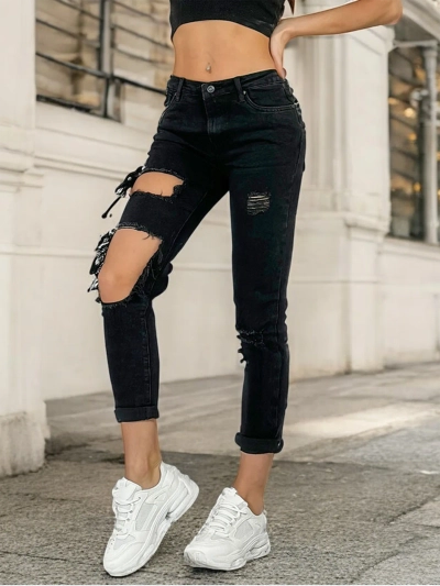 Royalfashion Женские джинсовые брюки для мамы
