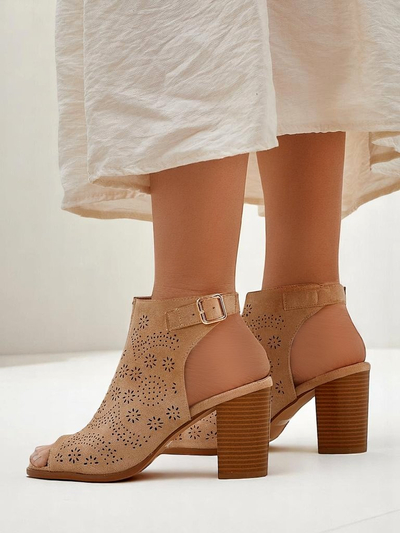 Royalfashion женские сандалии на блок‑каблуке с вырезами Abetle