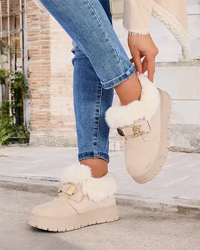 Royalfashion Женские короткие сапоги a'la snow boots Dobis