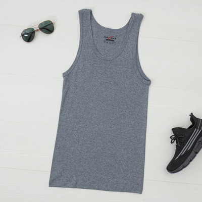 Серая мужская майка