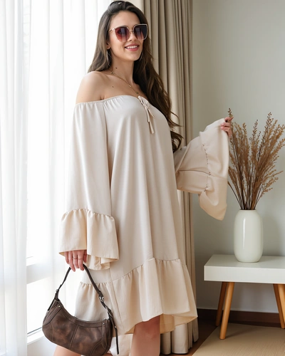 Royalfashion Moteriškas suknelė a'la Ispanijos stiliumi su volanais didelio dydžio