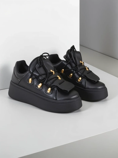 Royalfashion moteriški sportbačiai su dekoratyvine liežuvėlių dalimi