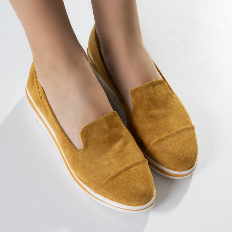 Желтые женские лоферы Dardariel