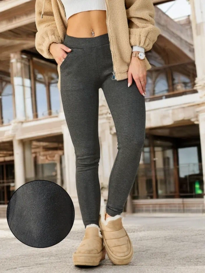 Royalfashion Moteriškos šiltos medvilninės legging‘ai