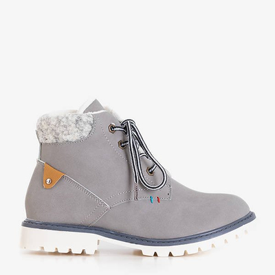 Серые детские ботинки Tiptop