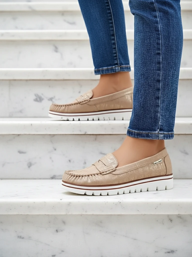 Royalfashion Женские экозамшевые мокасины Bellisse