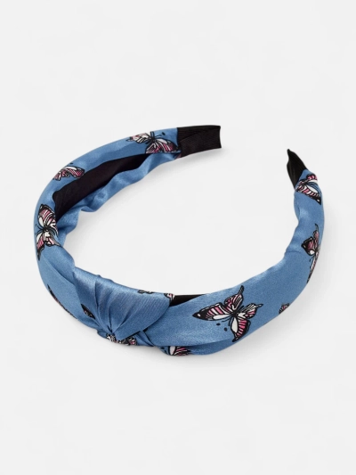 Royalfashion Opaska do włosów w kratkę z motylami Butterfly Weave – odlotowy dodatek!