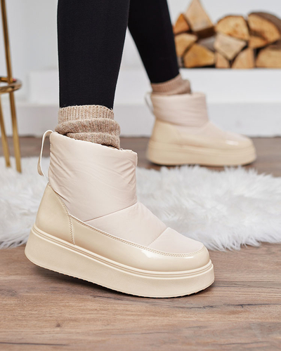 Royalfashion Бежевые женские сапоги Maderta