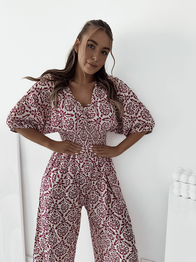 Royalfashion Узорчатый женский комбинезон