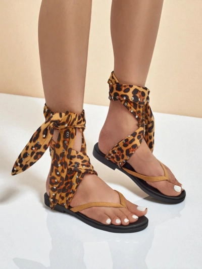 Royalfashion Женские шлёпанцы с декоративным ремнём Safari Sweet