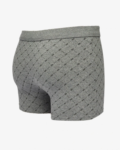 Royalfashion Темно-серые мужские боксеры с принтом