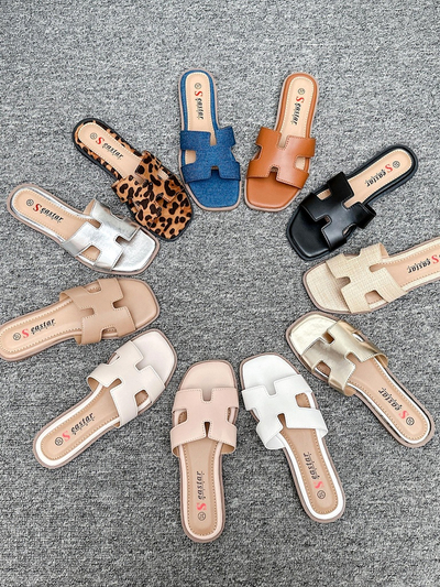 Royalfashion Женские шлепанцы на плоской подошве Eval