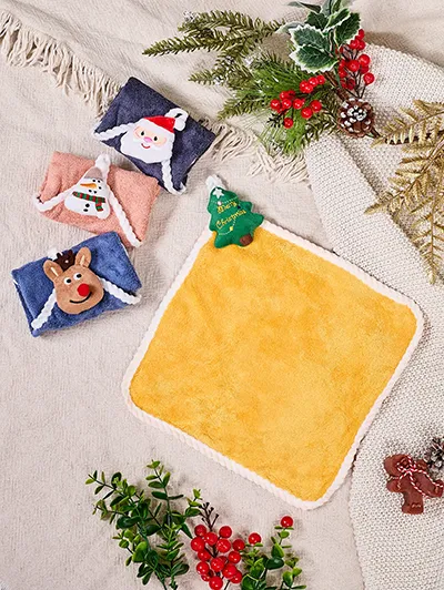 Royalfashion Šventinė rankšluosčių rinkinys Happy Xmas