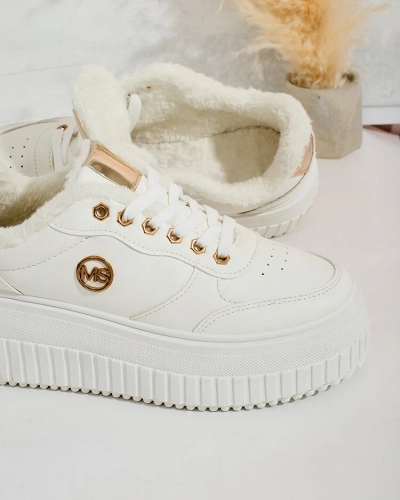 Royalfashion Pašiltintos moteriškos basutės su kailiu Sofi
