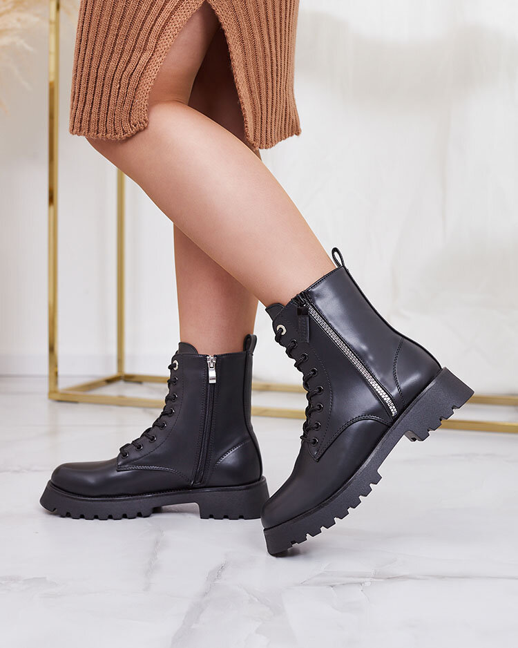 Royalfashion Черные женские сапоги-багги Basurb