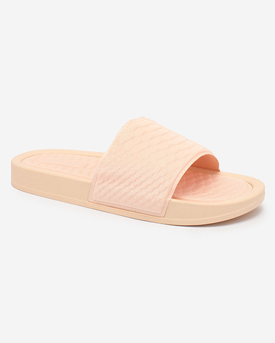 Розовые женские шлепанцы с тиснением Galite