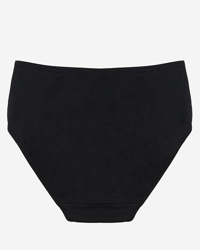 Moteriškos juodos medvilninės kelnaitės - Apatiniai