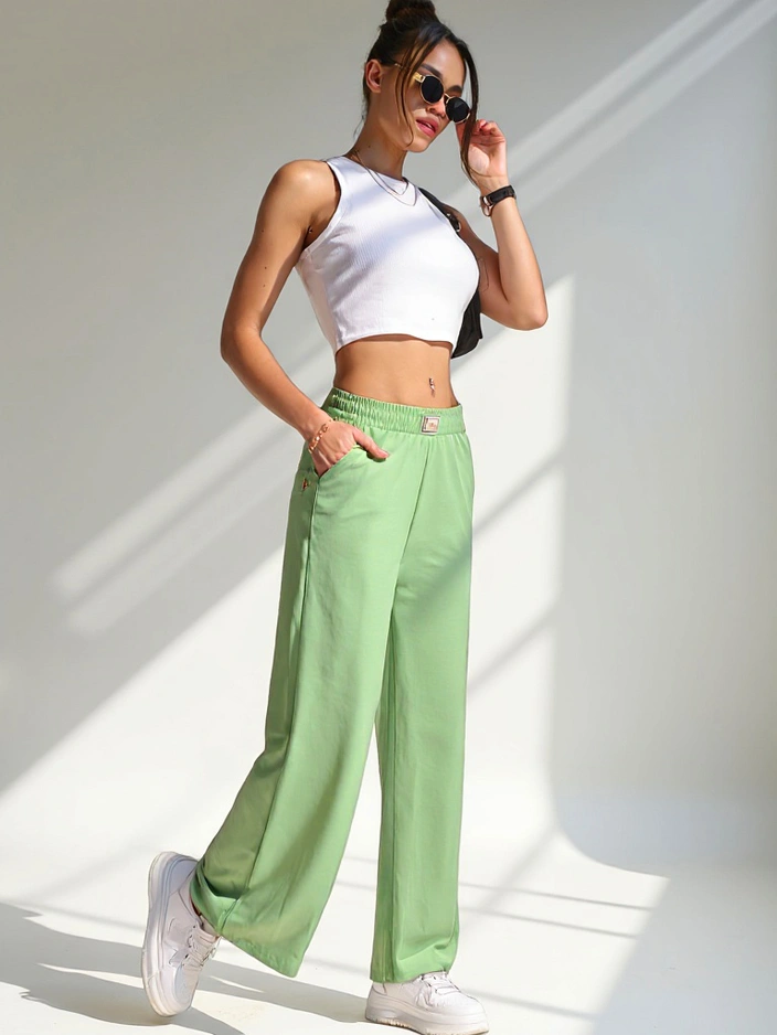 Royalfashion Plati moteriškos kelnės