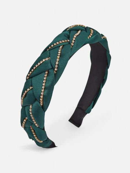 Royalfashion Opaska – warkocz z cyrkoniami, sztos!