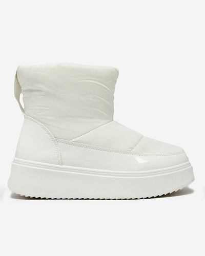 Royalfashion Белые женские сапоги Maderta