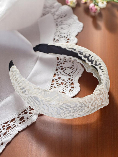 Royalfashion Koralia nėrinių plaukų juosta