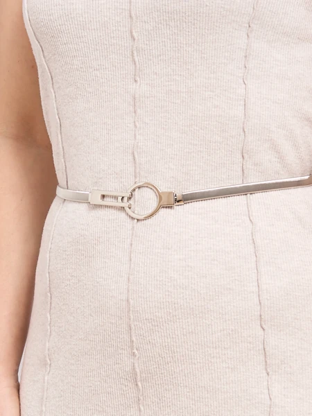 Серебряный Металлический Женский Ремень Livia Eleganza Italiano 64-100 см