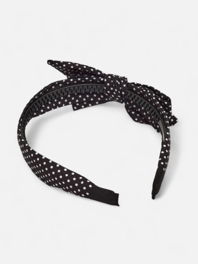 Royalfashion Polka Dot Headband with Bow