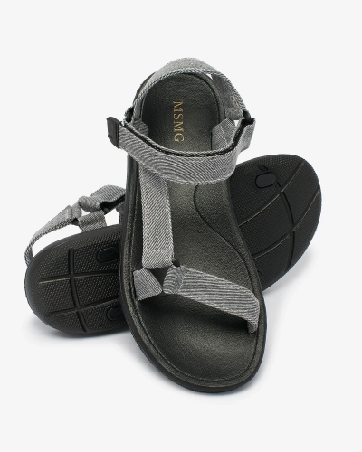 Royalfashion Серые женские спортивные сандалии Beterika