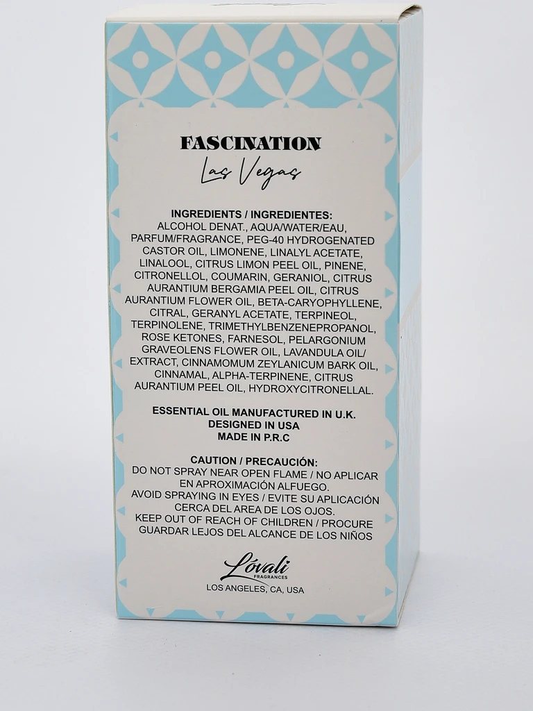 Įkvėptas vyrams skirtas parfumuotas vanduo Fascination