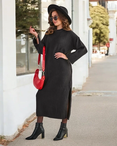 Женское длинное платье-свитер от Royalfashion
