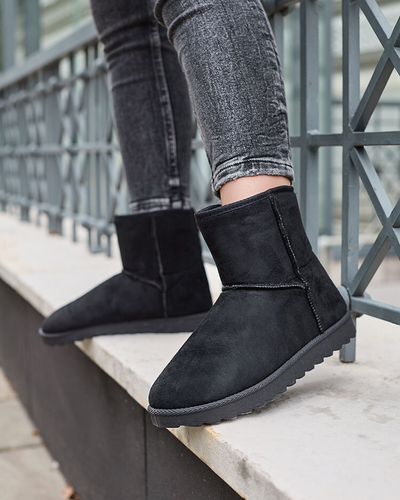 Royalfashion Женские сапоги a'la snow boots черного цвета Aener