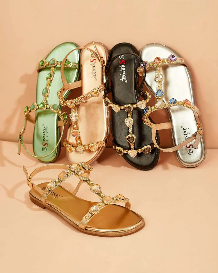 "Royalfashion" Moteriški sandalai "Selina" su cirkoniais