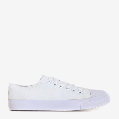 Женские кроссовки Drive на шнуровке белого цвета - Обувь