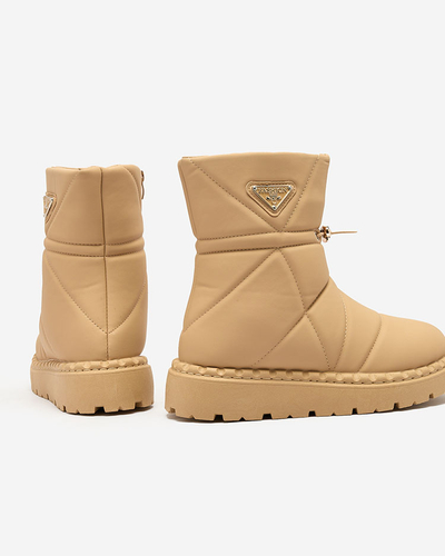 Royalfashion Camel moteriški batai a'la sniego batai Oterika
