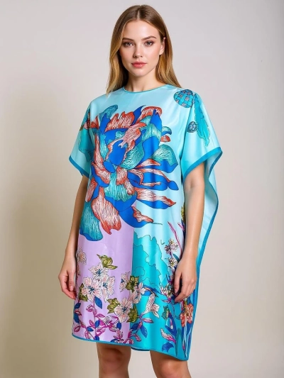 Pareo Callista Royalfashion – kolorowa sukienka uniwersalna z poliestru