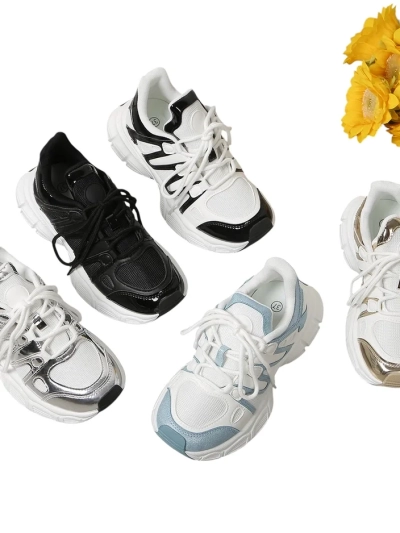 Royalfashion Moteriški sportiniai sneakersai storesniu padu Loness