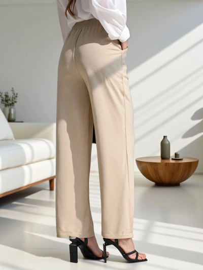 Royalfashion Широкие женские брюки с боковыми завязками