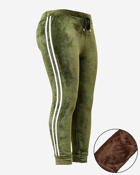 Royalfashion Женские утепленные треники с пипингом