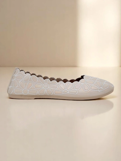 Royalfashion gėlių motyvais moteriški baleto bateliai Magerro
