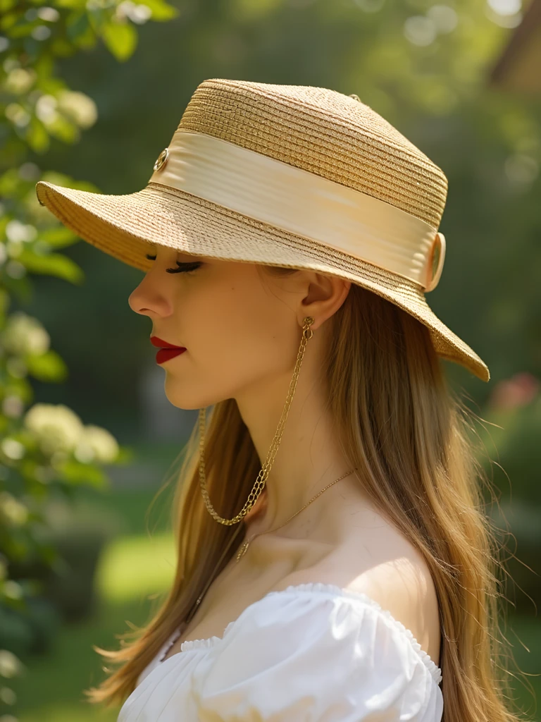 Royalfashion Женская соломенная шляпа Grace с лентой