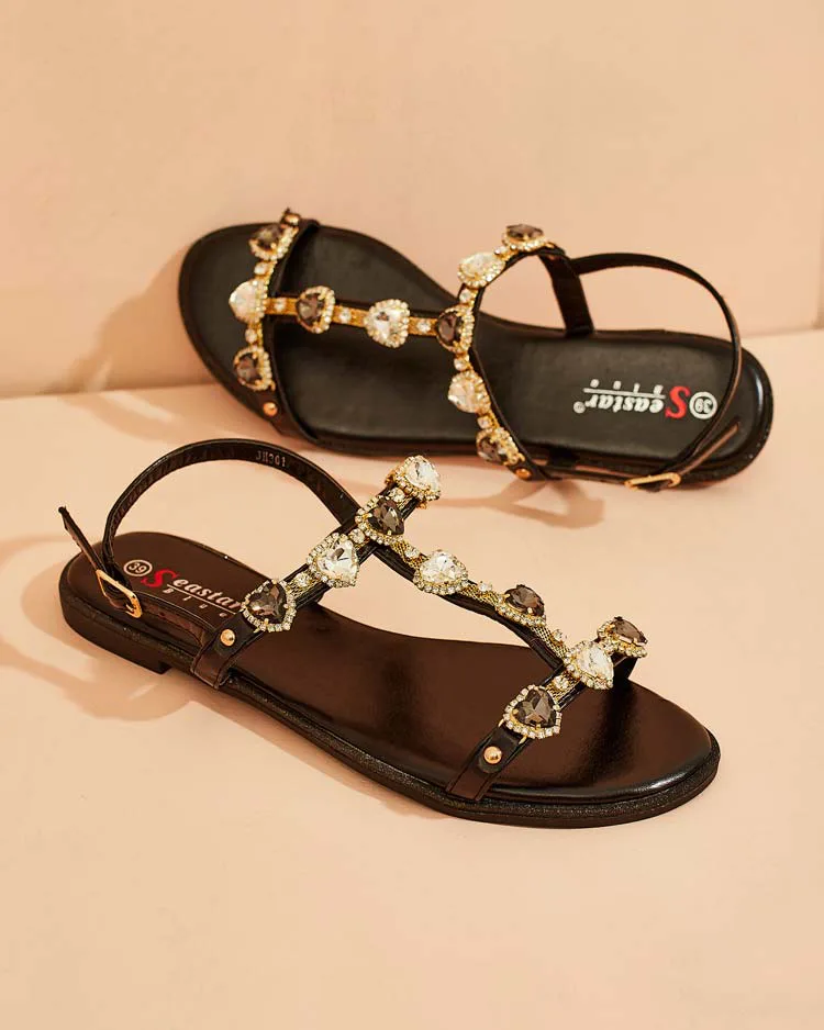 "Royalfashion" Moteriški sandalai "Selina" su cirkoniais