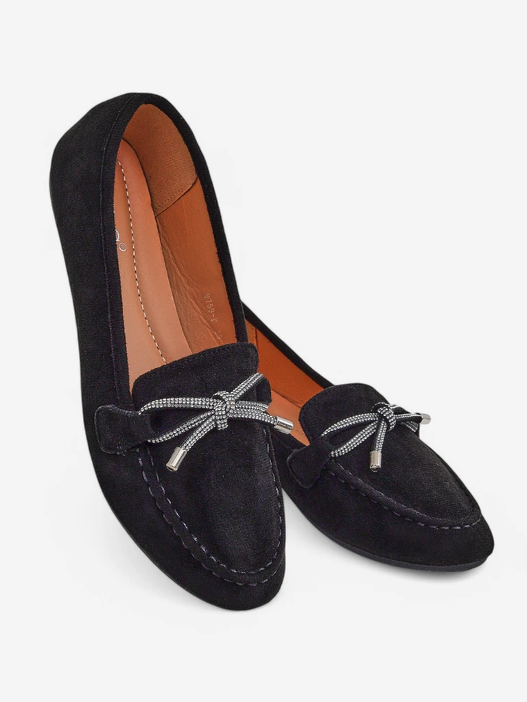 Женские мокасины Royalfashion с бантиком Dicor