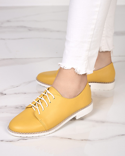 Geltoni moteriški batai Uwem- Avalynė