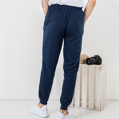 Темно-синие женские спортивные штаны