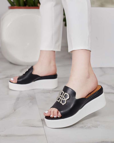 Royalfashion Женские шлепанцы Sailme на кошачьей коже