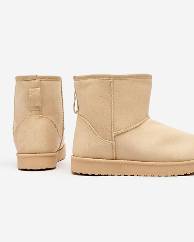 Royalfashion Женские сапоги a'la snow boots бежевого цвета Regodo